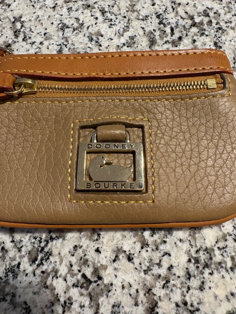 Dooney & Bourke Pebble Grain Leather Coin Purse / Key Pouch